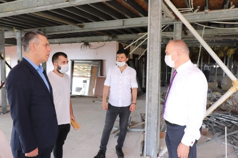 Başkan Özlü, Düzce Kasrı projesini inceledi
