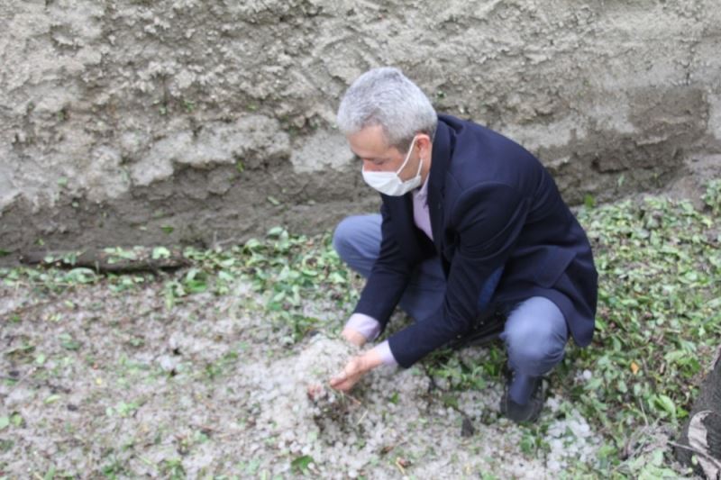 Kütahya Domaniç’te dolunun verdiği zarar gün yüzüne çıktı
