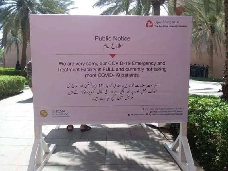 Pakistan’da hastanelerin kapasitesi doluyor
