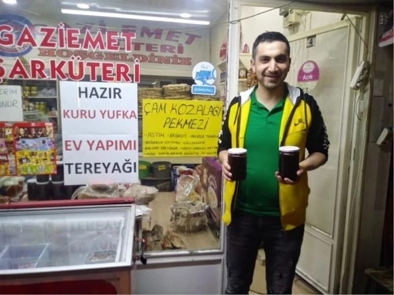 Çam kozalağı pekmezi yok satıyor
