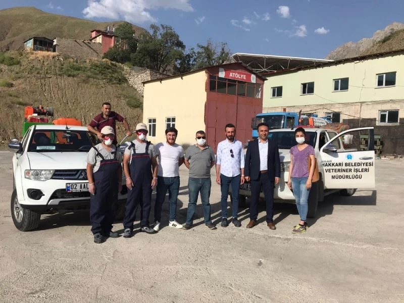 Hakkari’de sivrisinekle mücadele çalışması
