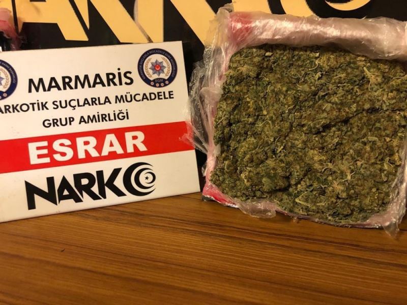 Marmaris’e uyuşturucu madde sokmak isteyen şüpheli polisten kaçamadı
