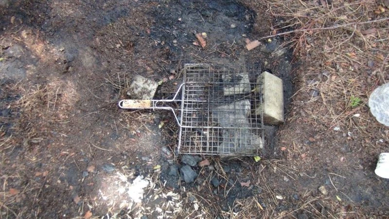 Sorgun Çamlığı’nda yakılan mangal yangın çıkardı
