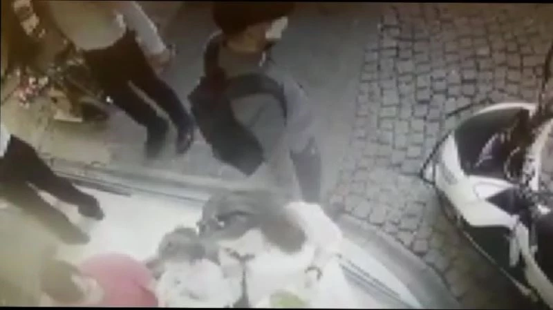 (Özel)Çocuğuna yemek yediren Annenin telefonunun çalınması kamerada
