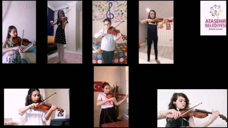 Ataşehirli kursiyerler sanat eğitimlerinde öğrendiklerini online yıl sonu gösterisinde sundular
