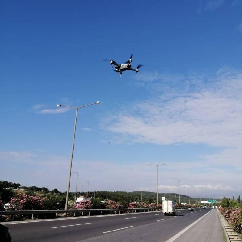 İzmir’de drone destekli motosiklet denetimi
