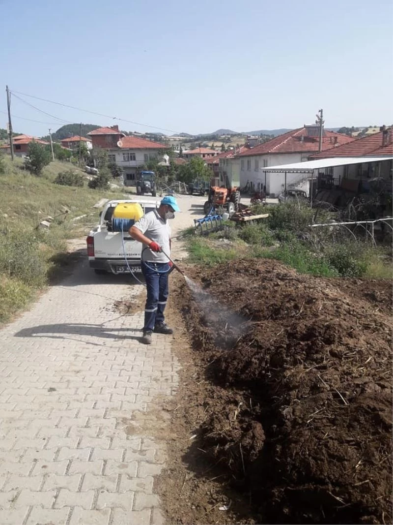 Gördes’te virüsle ve haşereyle mücadele

