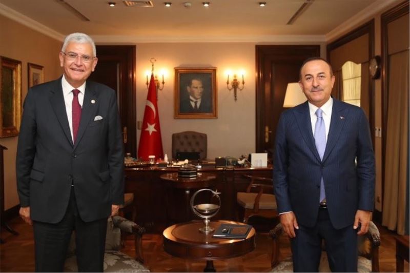 Bakan Çavuşoğlu, BM Genel Kurul Başkanlığı’na seçilen Bozkır ile görüştü
