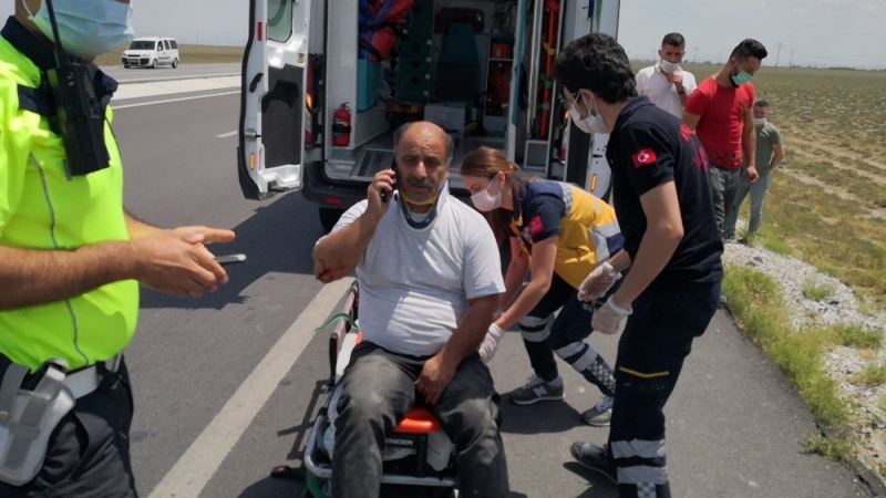 Yaralı sürücü “Bende bir şey yok, hastaneye götürmeyin” dedi
