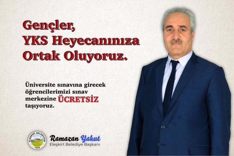 Öğrenciler Eleşkirt’ten Ağrı’ya sınav günü ücretsiz taşınacak
