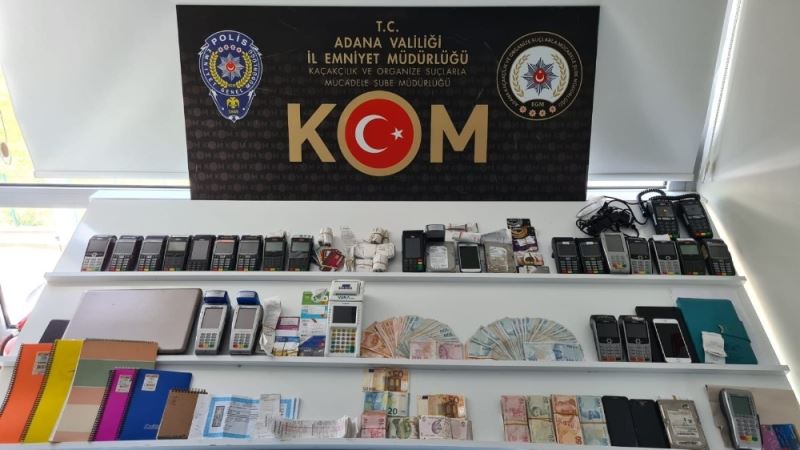 Adana’da pos tefeciliği operasyonu: 18 gözaltı

