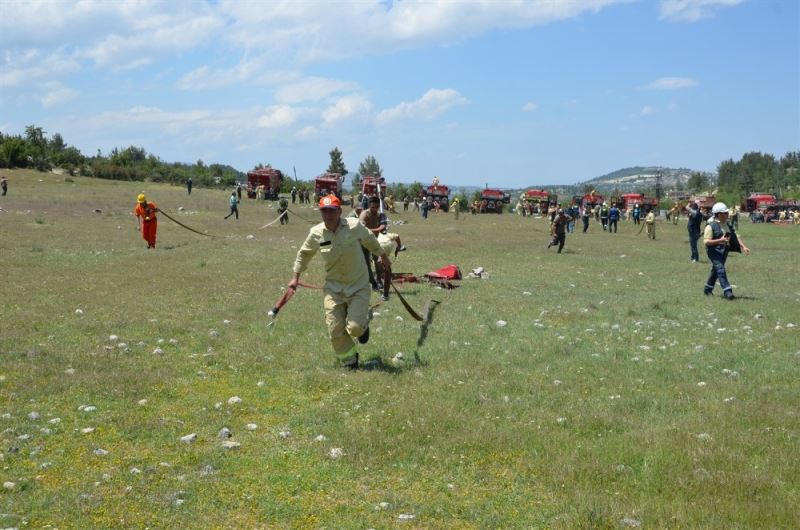 Gülnar’da orman yangını tatbikatı gerçekleştirildi
