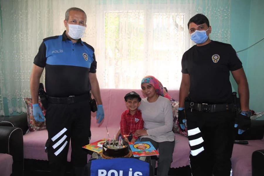 EMNİYETTEN AYAZ’A DOĞUM GÜNÜ