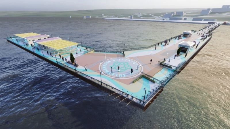 Turizme büyük katkı yapması beklenen iskelede sona geliniyor
