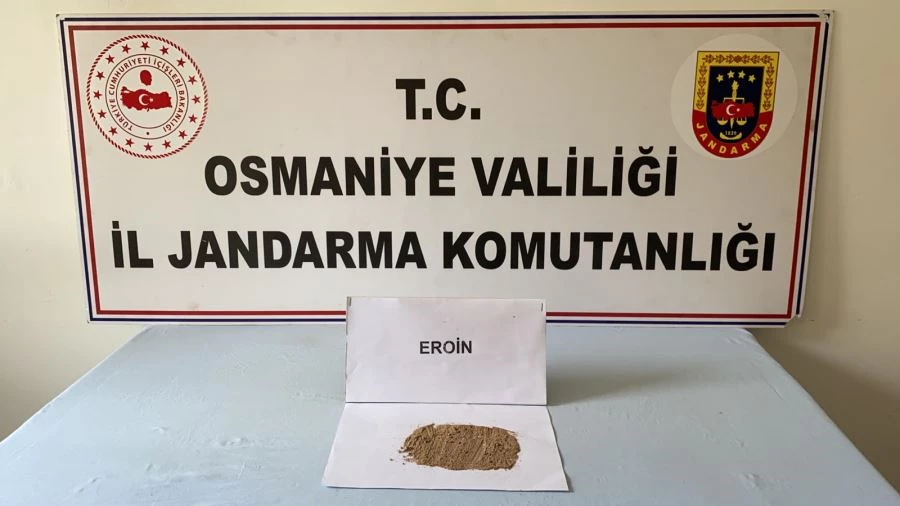 OSMANİYE BAHÇE’DE EROİN YAKALANDI