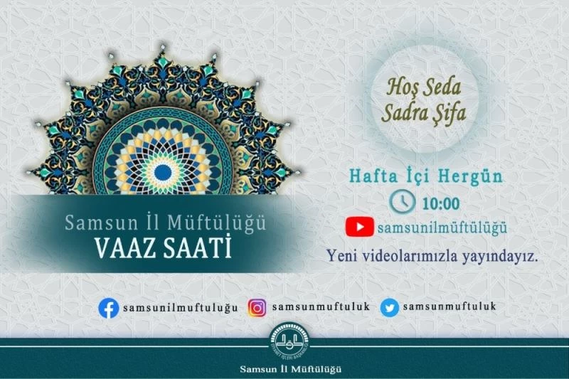 Müftülükten “Hoş Seda Sadra Şifa” yayınları başladı
