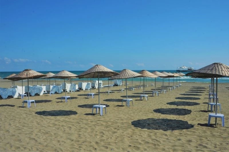 Samsun plajlarında pandemi önlemi
