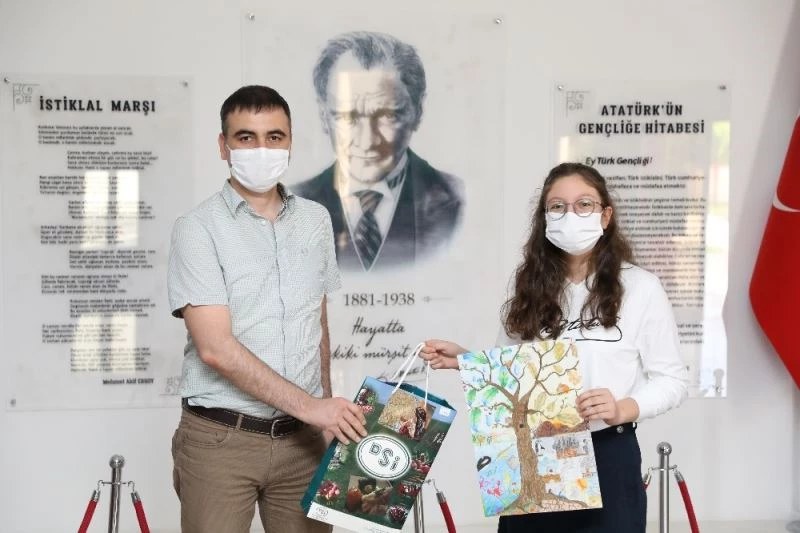 Su ve iklim değişikliği resmedildi
