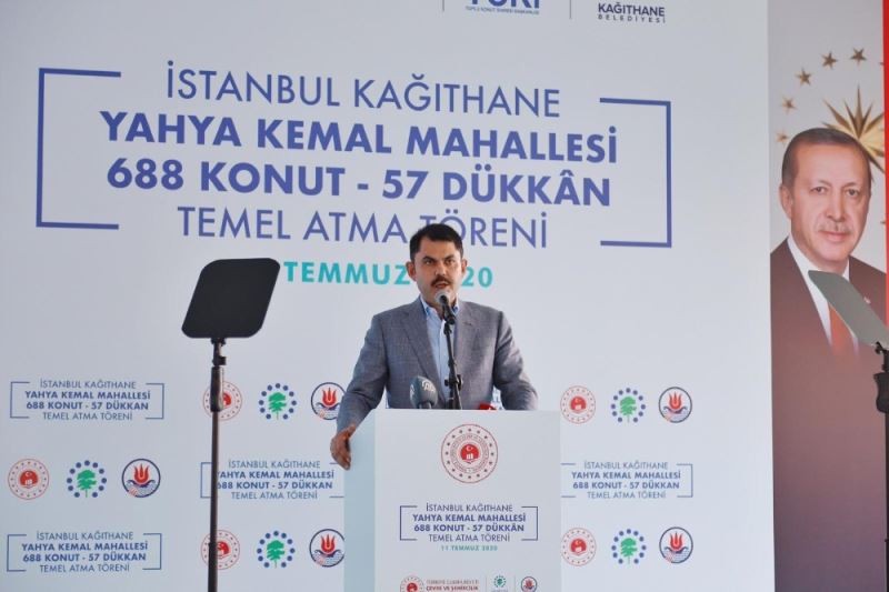 Kağıthane Yahya Kemal Mahallesi’nde 688 konut ve 57 dükkanın temel atma töreni gerçekleştirildi
