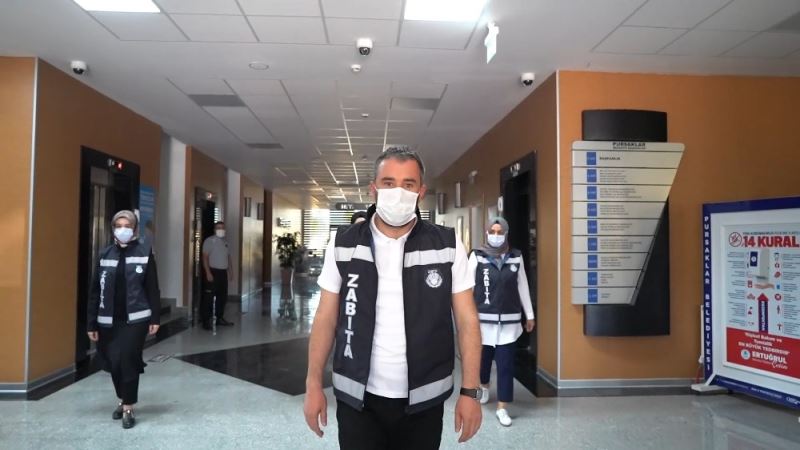 Pursaklar’da ‘‘maske, sosyal mesafe ve hijyen’’ denetimi
