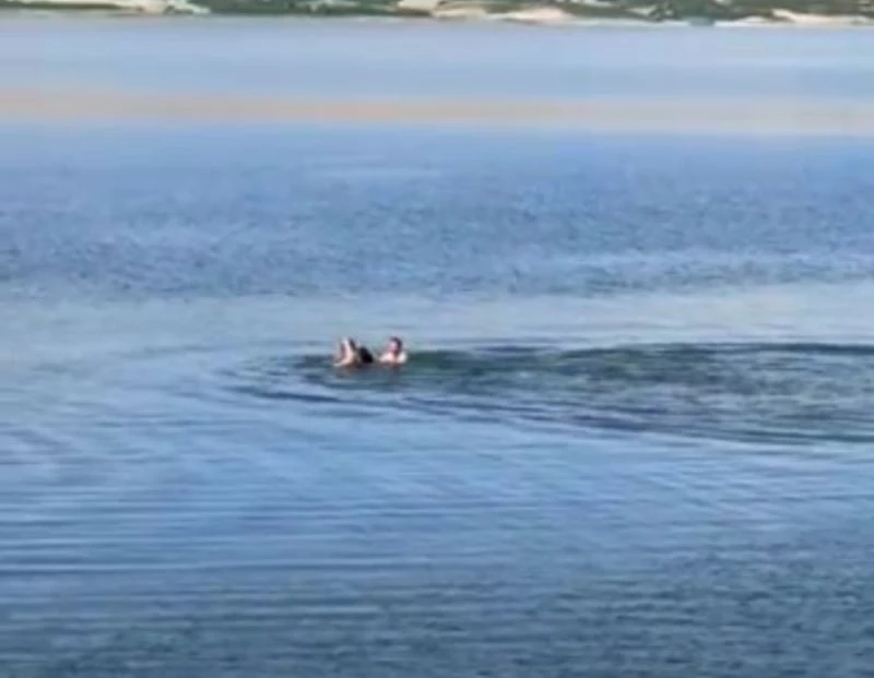 Feribot kaptanı, boğulmak üzere olan şahsı kurtardı
