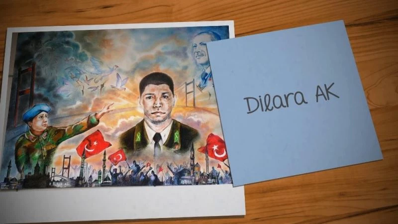 Düzce Güzel Sanatlar Lisesi’nden ‘Şehidim rahat uyu’ E-resim sergisi
