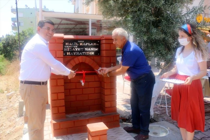 Bir hayırsever sokak hayvanlarının da faydalanabileceği çeşme yaptırdı