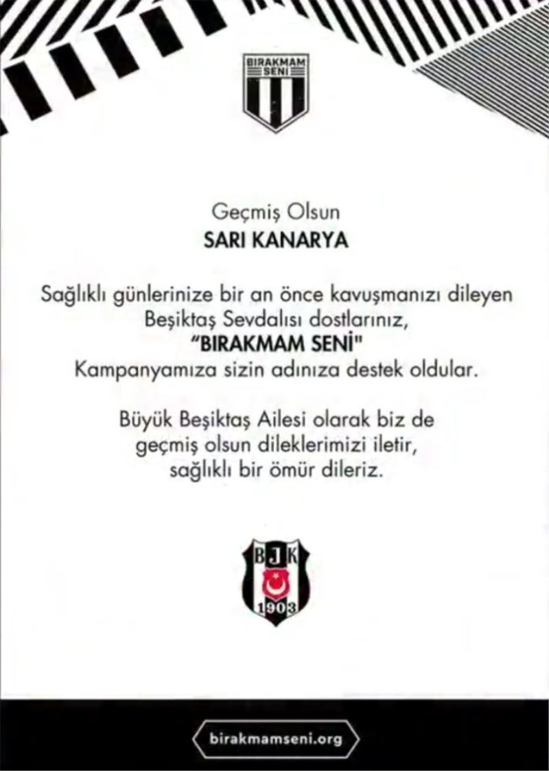 Beşiktaş’tan Fenerbahçe’ye ’Geçmiş olsun’ sertifikası!
