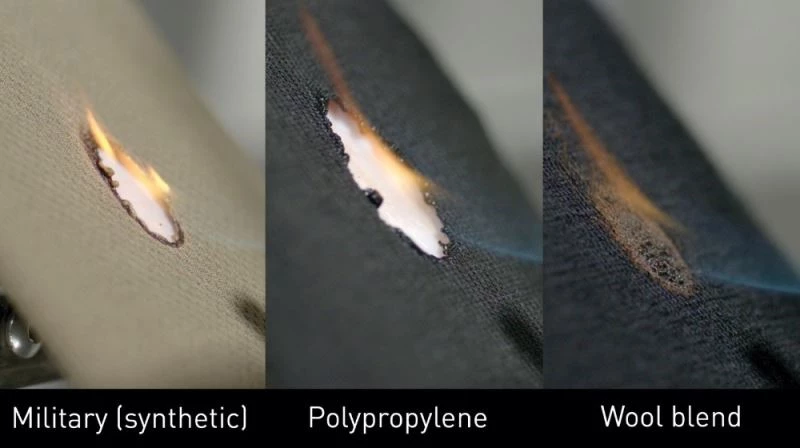 Ateşe karşı en yüksek direnci yünlü kumaşlar sağlıyor
