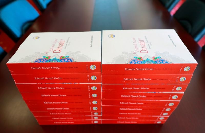 Türkî-i Basît Şairi Edirneli Nazmî üzerine hazırlanmış 9 ciltlik eser Trakya Üniversitesi yayınlarından çıktı
