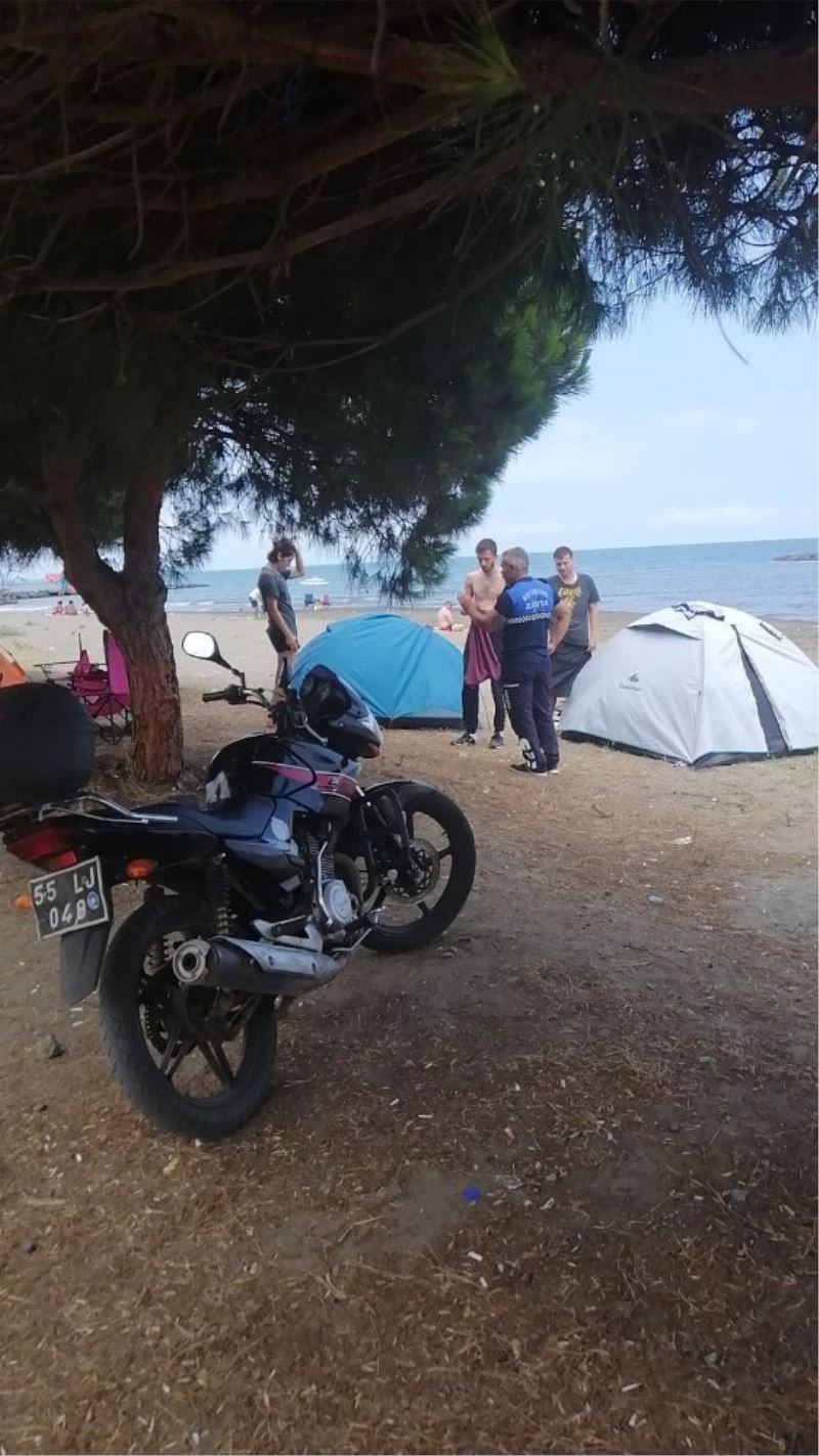 Zabıtadan mangal ve semaver yakanlara uyarı
