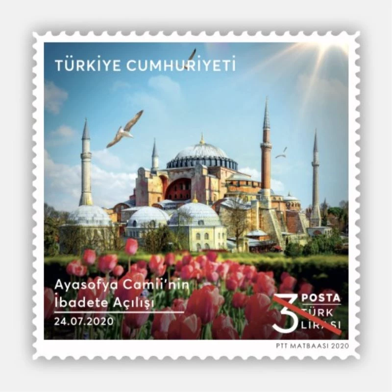 PTT’den Ayasofya Camii’ne özel pul
