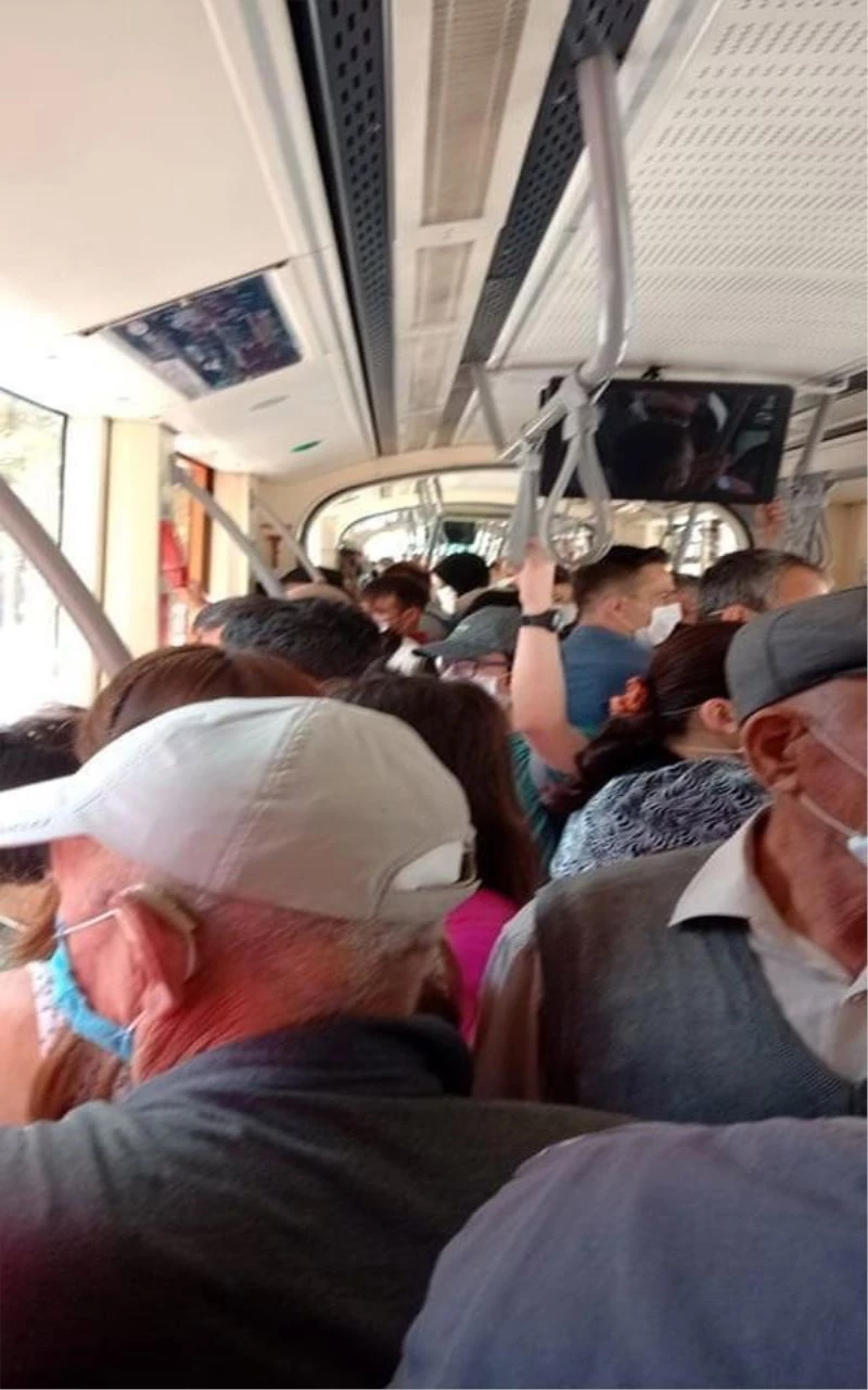 Eskişehir’de tramvayda ortaya çıkan manzarası pes dedirtti
