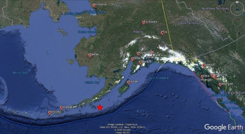 Alaska’da 7.8 büyüklüğünde deprem
