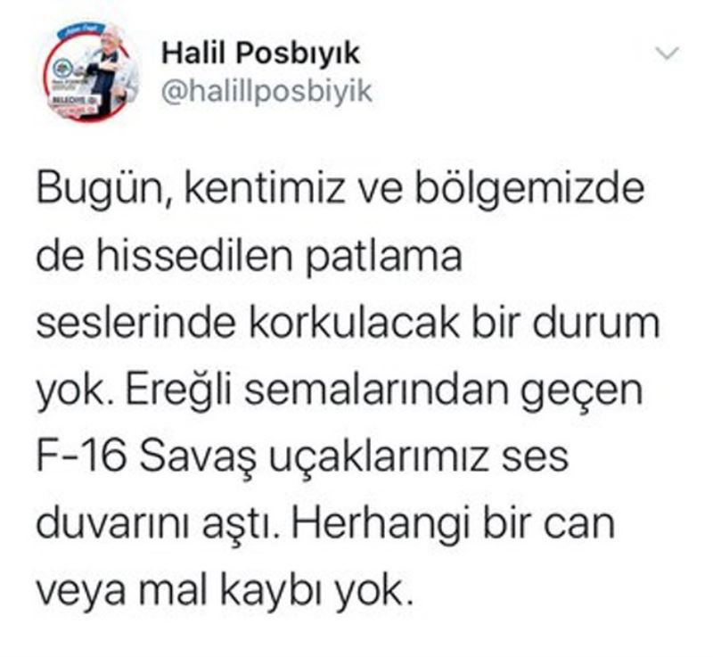 Zonguldak’ta patlama seslerinin nedeni belli oldu
