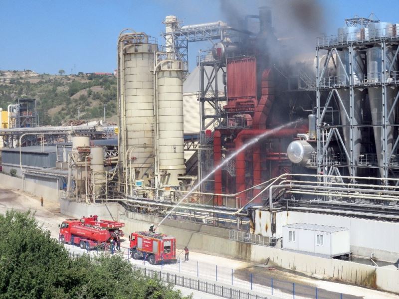 Kastamonu’da ağaç ürünleri üreten fabrikadaki yangın korkuttu
