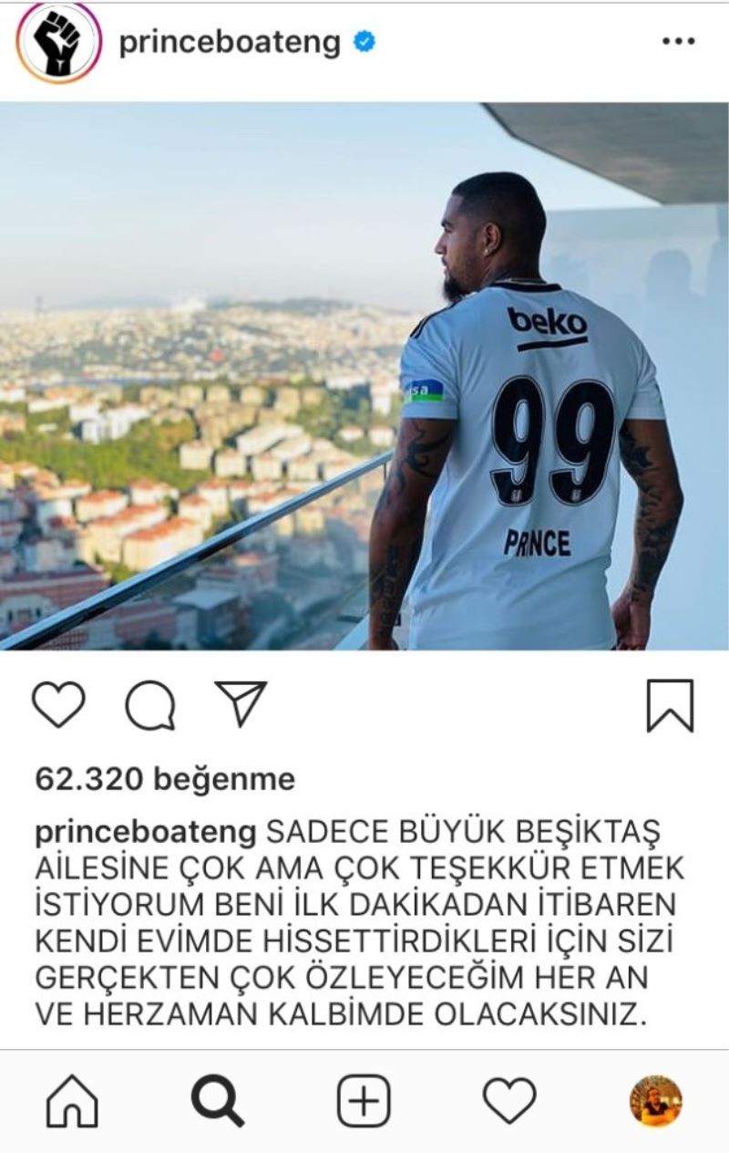 Boateng’den duygusal paylaşım
