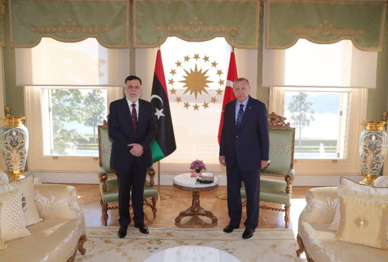 Cumhurbaşkanı Erdoğan, Libya Başbakanı Fayiz es-Serrac’ı kabul etti
