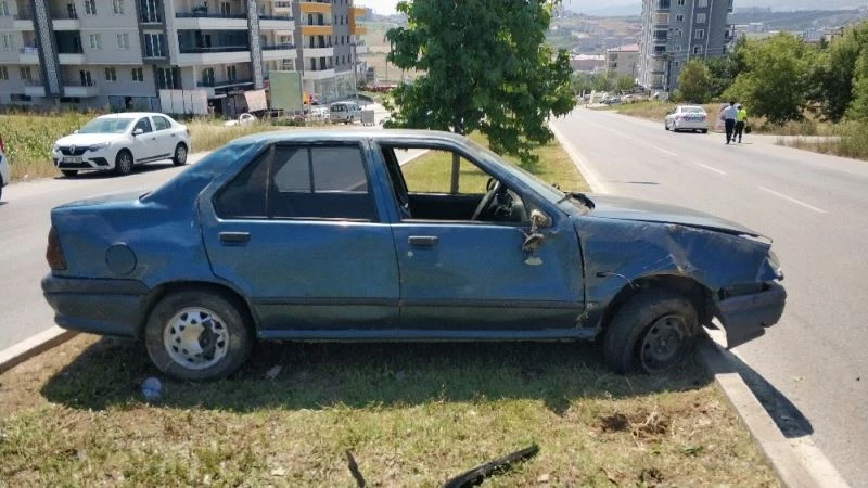 Bakıma götürdüğü araçla kaza yaptı: 1 yaralı

