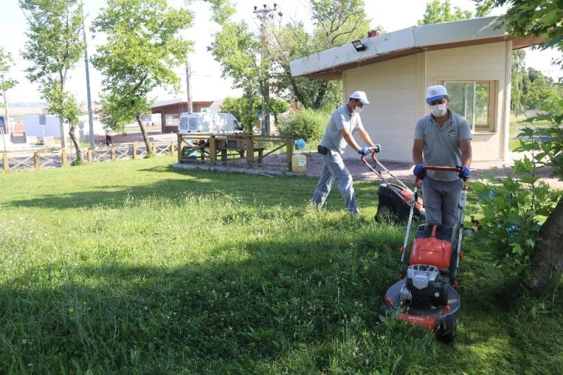 Ergene’de çim biçme ve ot kesme çalışmaları sürüyor
