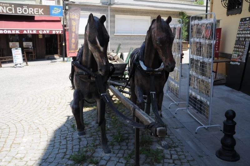 Odunpazarı Meydanı’nın simgesi eski görünümüne kavuşmayı bekliyor
