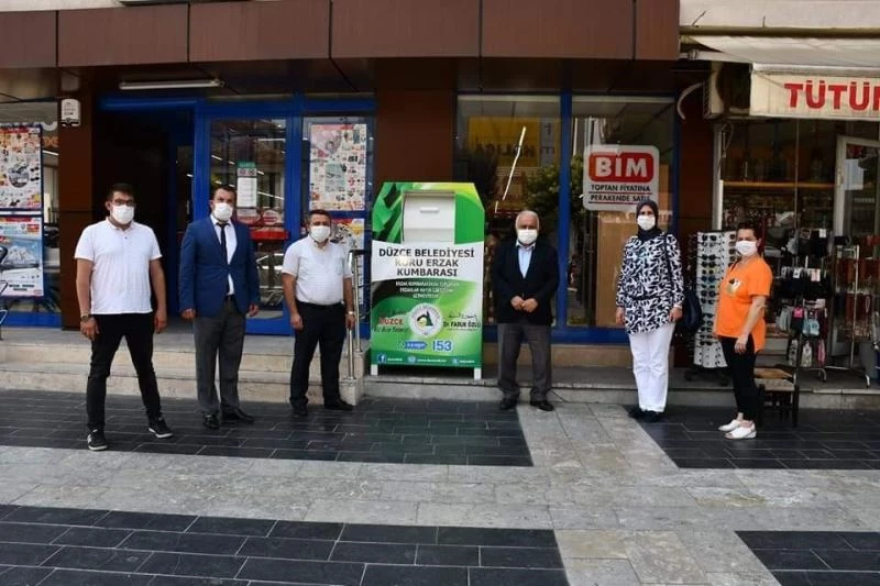 Düzce’de erzak kumbarası dönemi başladı
