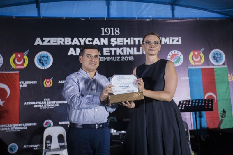 Azerbaycan’dan Tütüncü’ye  Bakü Türk Şehitleri Caddesi teşekkürü
