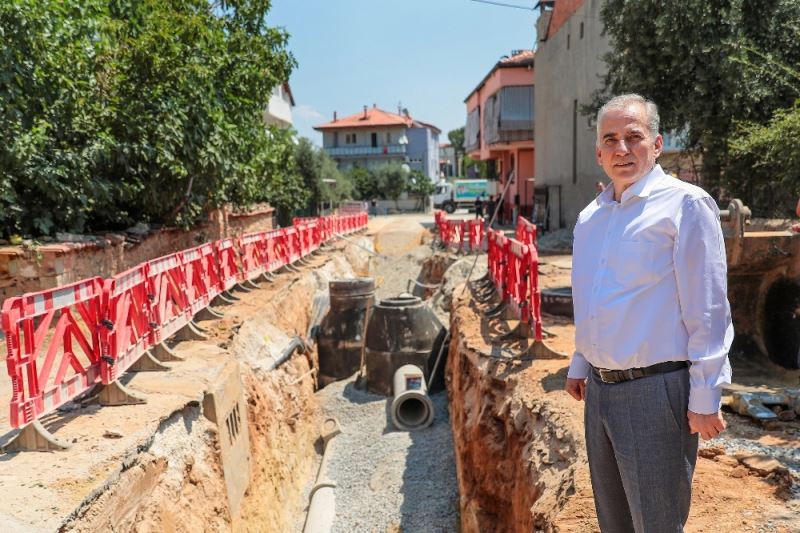 Merkezefendi Mahallesine ilk defa yağmur suyu hattı döşenecek
