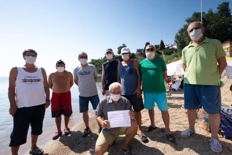 Pelitköy sahilinde su kesintileri tepkiye neden oldu
