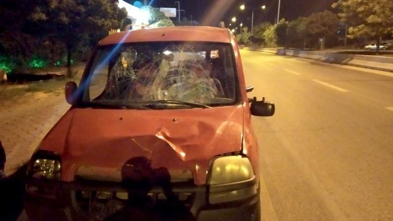 Kırıkkale’de hafif ticari aracın çarptığı kişi öldü
