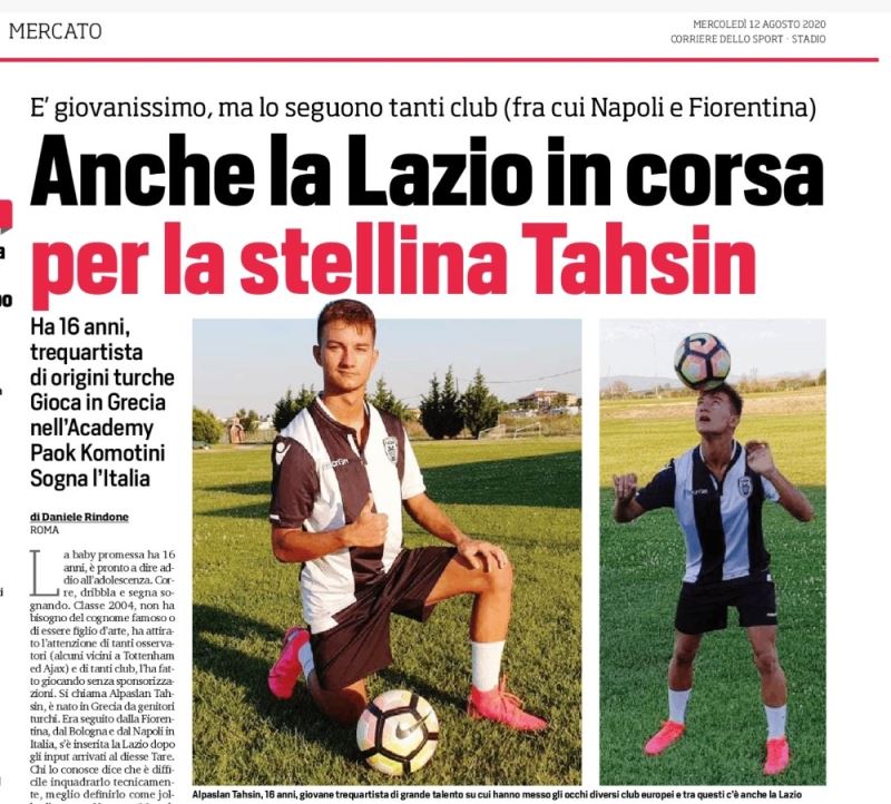 Alpaslan Tahsin için İtalyan devi Lazio devrede

