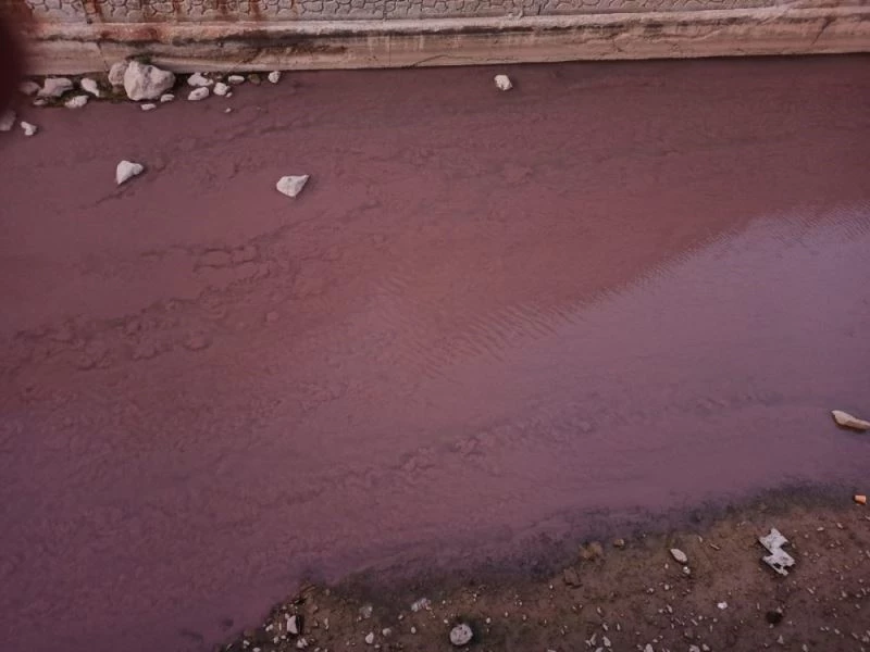 Harşit çayındaki kırmızı rengin sebebi belli oldu
