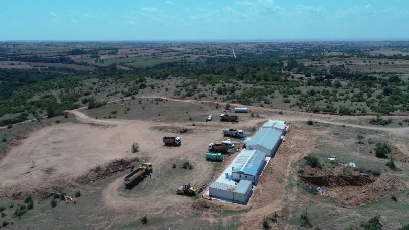 Edirne Lalapaşa Doğanköy Göleti ve sulamasında ilk kazma vuruldu
