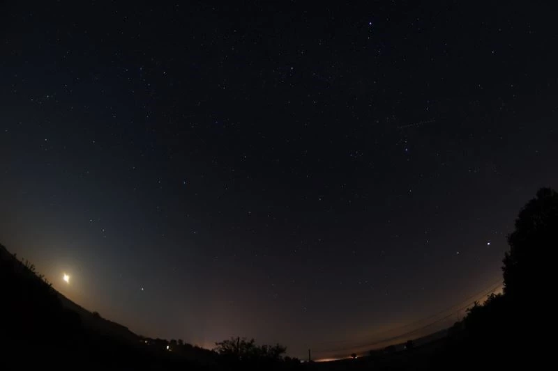 Meteor yağmuru, görsel şölen oluşturdu
